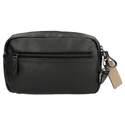 Bolso de Mano Pepe Jeans Vegan Negro, 24.5 x 15 x 6 cm