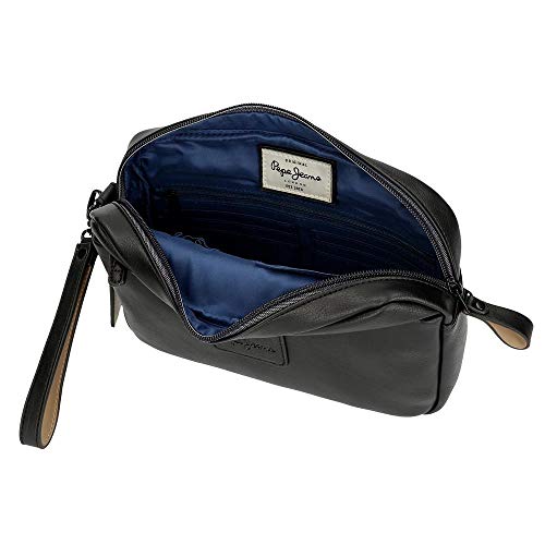 Bolso de Mano Pepe Jeans Vegan Negro, 24.5 x 15 x 6 cm