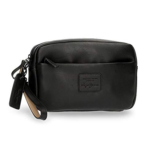 Bolso de Mano Pepe Jeans Vegan Negro, 24.5 x 15 x 6 cm