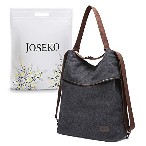 Bolso Mochilas Mujer Casual, JOSEKO Niña Lona Multifuncional Antirrobo Bolso de Cuero de Gran Capacidad Bolsas de Hombro Mochila