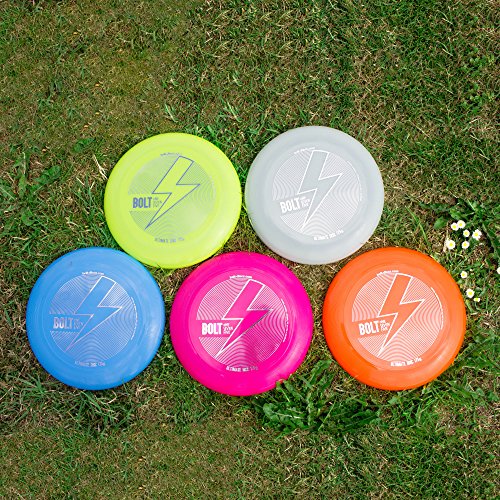 BOLT OneSevenFive Ultimate Frisbee Flying Disc! ¡Cinco Colores UV Disponibles! (Glow)