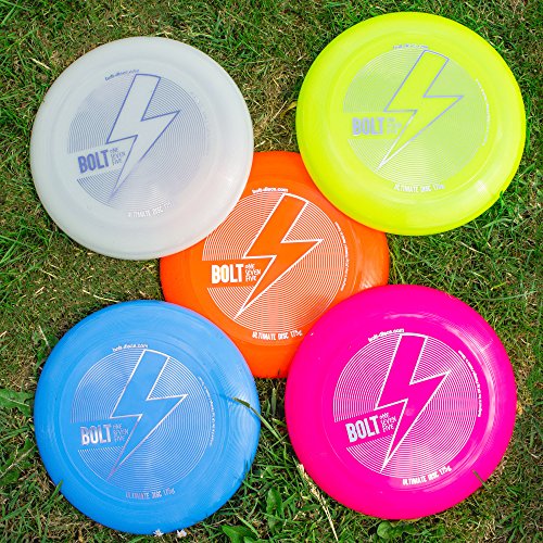 BOLT OneSevenFive Ultimate Frisbee Flying Disc! ¡Cinco Colores UV Disponibles! (Glow)