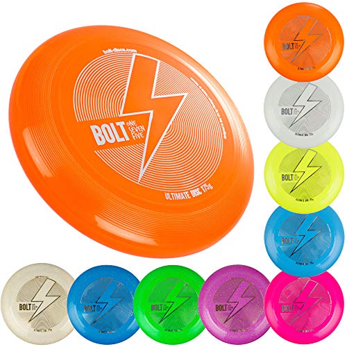 BOLT OneSevenFive Ultimate Frisbee Flying Disc! ¡Cinco Colores UV Disponibles! (Glow)