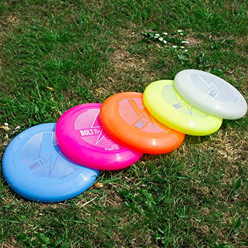 BOLT OneSevenFive Ultimate Frisbee Flying Disc! ¡Cinco Colores UV Disponibles! (Glow)