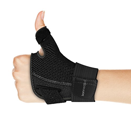 bonmedico Forte Férula Flexible para el Pulgar y Para la Articulación, Negro