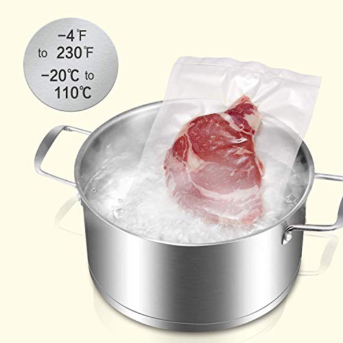 Bonsenkitchen Rollos al Vacio para Envasadora al Vacío, 2 Rollos 28 x 600cm Bolsas de Vacio Gofradas para Conservación de Alimentos y Sous Vide Cocina & Boilable - VB3814