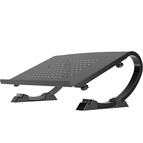 BONTEC Soporte portátil ergónomico Ajustable Curvo para computadora portátil y MacBook, Peso Máx. 10 kg