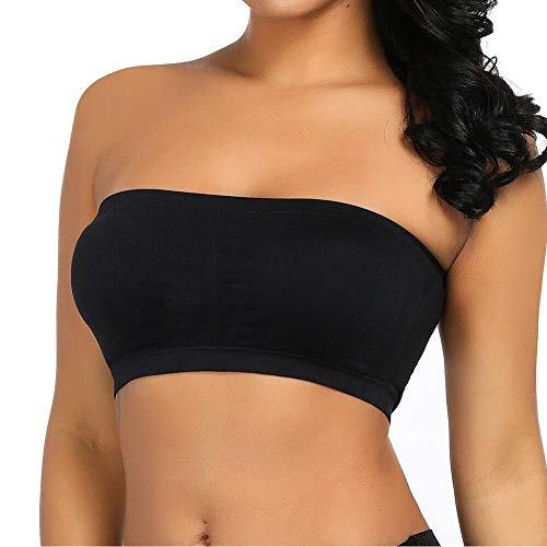 Boolavard Ladies Sexy Bandeau sin Tirantes sin Costura Boob Tubo Sujetador Estilo XXL: (42-44)