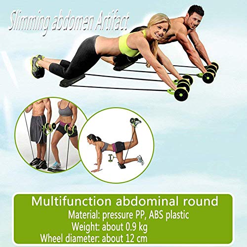 BOOM Multifunción Rodillo Doble AB Deporte, Rueda Equipo del Ejercicio Abdominal Core Entrenamiento De La Máquina, Hombres Mujeres Gimnasio En Casa Coaster Tire Roda Cintura Que Adelgaza Trainer