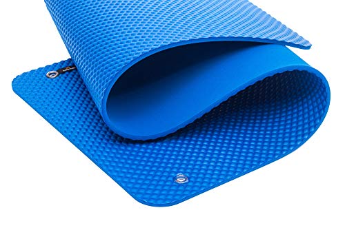 Bootymats - Colchoneta Fitness Multifunción para Todo Tipo de Entrenamiento: Fitness, Pilates, Abdominales, Estiramientos. Medidas: 160 x 60 cm. Grosor: 9 mm. Azul