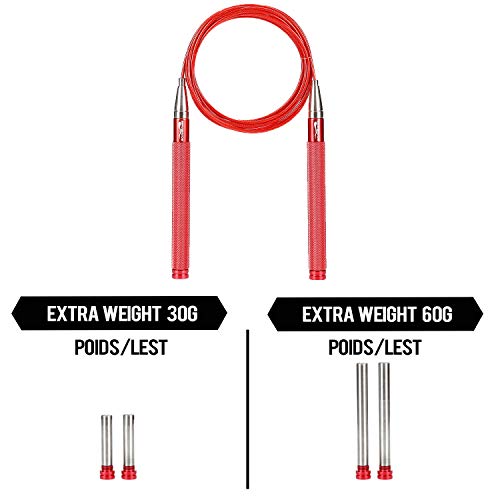 Born2Rise™ Comba para Saltar Empuñaduras de Aluminio Crossfit, Boxe, Fitness