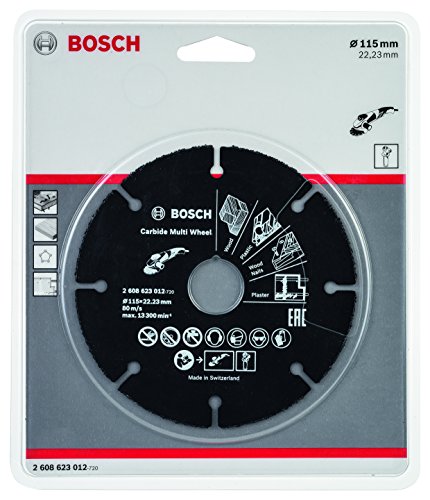 Bosch Professional 2608623012 Disco multimaterial de carburo para amoladora (115 mm)