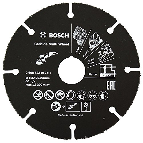 Bosch Professional 2608623012 Disco multimaterial de carburo para amoladora (115 mm)