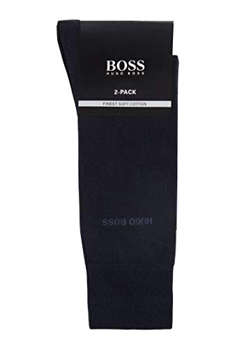 BOSS RS Uni CC Calcetines, Azul (Dark Blue 401), 43/46 (Talla del fabricante: 43-46) (Pack de 2) para Hombre