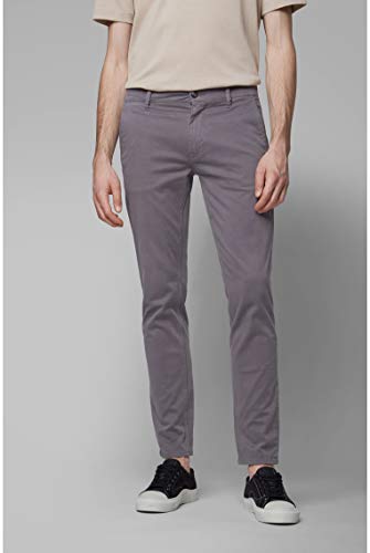 BOSS Schino-Slim D Pantalones, Gris (Dark Grey 27), W34/L32 para Hombre