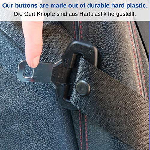 Botón de cinturón universal hecho de plástico duro, la misma calidad que las piezas de repuesto originales, adecuado para todas las marcas de automóviles, bloqueo de retorno del cinturón