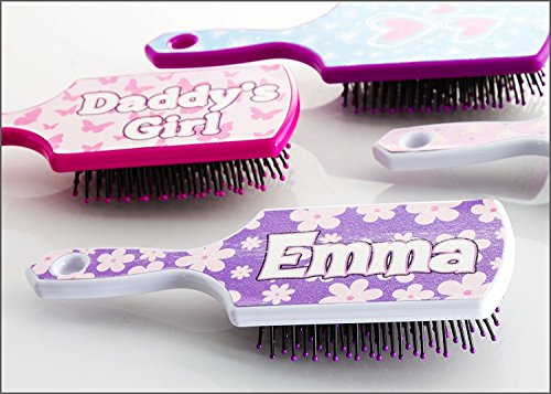 Boxer Gifts Emma - Cepillo para el pelo con nombre personalizado, ideal como regalo de cumpleaños o Navidad para ella, cerdas suaves para desenredar suavemente