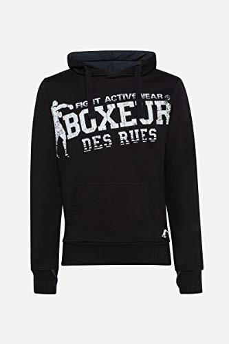 Boxeur des rues - Black Hoodie with Thumb Holes, Man