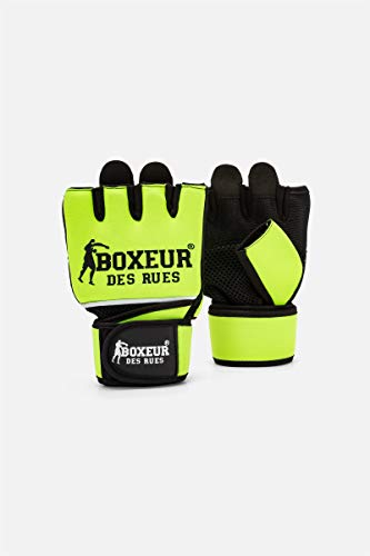 BOXEUR DES RUES - Fit-boxing Gloves In Yellow Neoprene With Mesh Inserts, Unisex