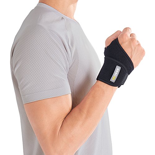 Bracoo WS10 I muñequera de neopreno versátil, totalmente ajustable, para dolor, esguinces, distensiones, inestabilidad articular, tendinitis de muñeca, mano derecha e izquierda