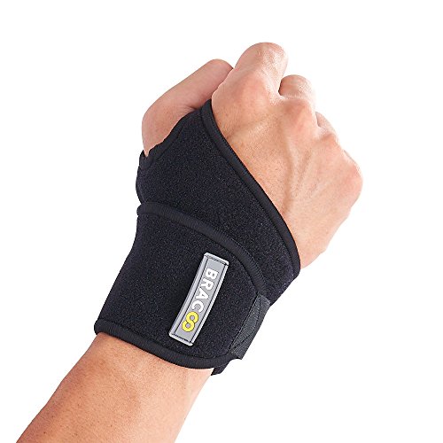 Bracoo WS10 I muñequera de neopreno versátil, totalmente ajustable, para dolor, esguinces, distensiones, inestabilidad articular, tendinitis de muñeca, mano derecha e izquierda