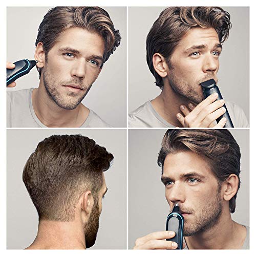 Braun 9 en 1 MGK3085 - Corta Barbas Hombre Todo en 1, Recortadora Barba, Depiladora Masculina, Máquina Cortar Pelo, Cortapelos Nariz y Orejas