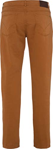 BRAX Cooper Fancy Marathon Supima Flachgewebe Five Pocket Uni Pantalones, Marrón (Caramel 54), W34/L32 (Talla del Fabricante: 34/32) para Hombre