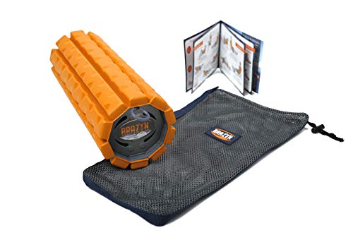 Brazyn Masajeador de Espalda Muscular Plegable y portátil para Masaje de liberación miofascial (Morph Bravo Foam Roller) Puesta del Sol Anaranjada