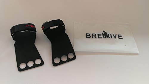 Breive Calleras para Crossfit, Hombre y Mujer, Calistenia, Dominadas, Gym, Guantillas Gymnasia, Barra, Anillas, Pullups, Weight Lifting, Chin Ups, Guantes Gimnasio, Levantamiento de Pesas, 3 Agujeros