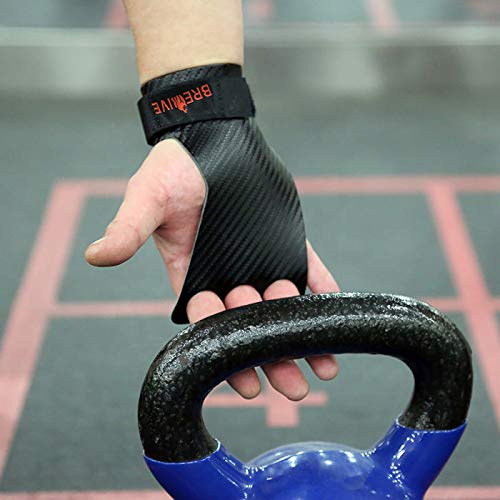 Breive Calleras para Crossfit, Hombre y Mujer, Calistenia, Dominadas, Gym, Guantillas Gymnasia, Barra, Anillas, Pullups, Weight Lifting, Chin Ups, Guantes Gimnasio, Levantamiento de Pesas, 3 Agujeros