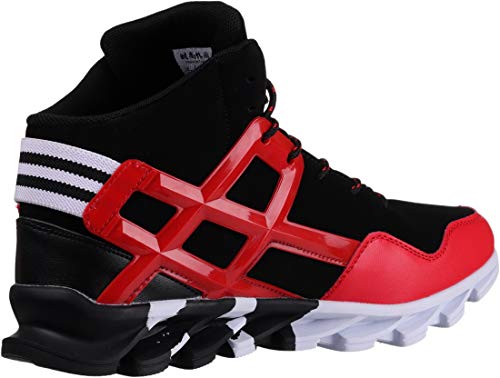 BRONAX Zapatillas Hombres Deporte Running Zapatos para Correr Gimnasio High Top Sneakers Deportivas Transpirables Casual Todo Rosso 43EU