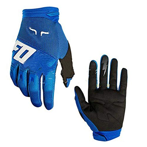 Bruce Dillon Guantes de Bicicleta de montaña de Carreras Guantes de Motocross de Dedo Completo Guantes de Montar Antideslizantes para Hombres - 4 XM