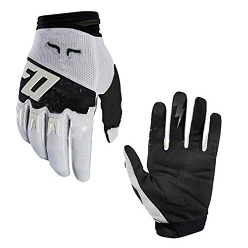 Bruce Dillon Guantes de Bicicleta de montaña de Carreras Guantes de Motocross de Dedo Completo Guantes de Montar Antideslizantes para Hombres - 4 XM