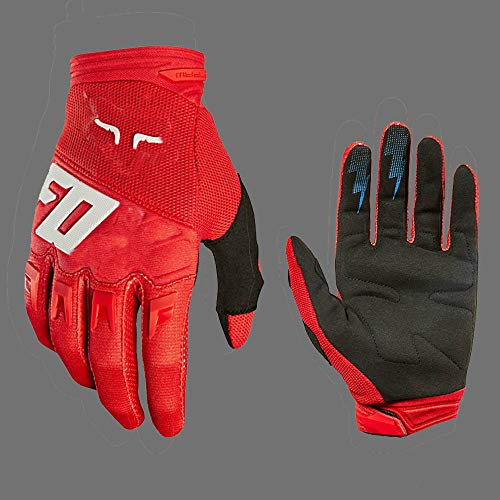 Bruce Dillon Guantes de Bicicleta de montaña de Carreras Guantes de Motocross de Dedo Completo Guantes de Montar Antideslizantes para Hombres - 4 XM