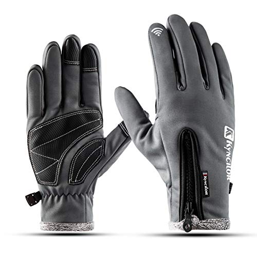 Bruce Dillon Guantes de esquí Impermeables para Hombres y Mujeres Guantes de esquí a Prueba de Viento Pantalla táctil térmica Guantes de Snowboard para Ciclismo de Deportes al Aire Libre - BXL