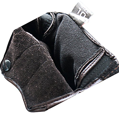 Bruce Dillon Guantes de Moto con Pantalla táctil Guantes de Cuero para Hombre Guantes de Moto de Carreras Guantes de Moto Guantes de Moto - no Perforado marrón XLX