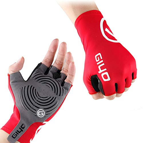 Bruce Dillon Riding Half Finger Gloves Non-Slip Bike Gloves Racing Road Bike Gloves Mountain Bike - Black X S