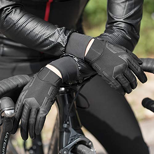 Bruce Dillon Windproof Riding Bicycle Gloves Touch Screen Riding Mountain Bike Bicycle Gloves Warm Motorcycle Winter Autumn Bike Clothing - a6 X M