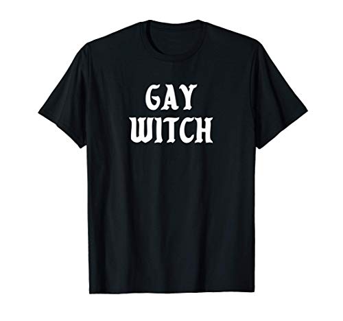 Bruja Gay LGBTQ Lesbian Pride Halloween Witch Camiseta