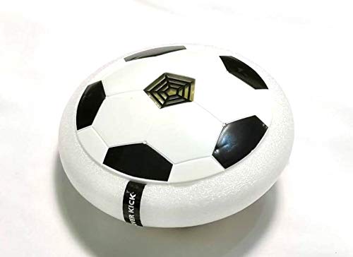 Buycrafty Kids Toys Air Power Soccer Ball Football Disk with LED Light Foam Bumper