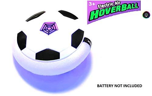 Buycrafty Kids Toys Air Power Soccer Ball Football Disk with LED Light Foam Bumper
