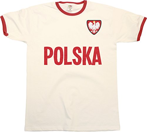 buzz shirts Mens Polska Poland Name Ringer Retro T-Shirt Camiseta para Hombre Sports Football Patriotic