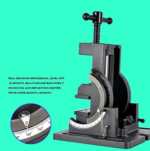 BV100B Mordaza Tornillo de Banco de Trabajo, Se Puede Inclinar 90º, Desde 100 mm, Apertura de 105 mm, Ancho de 4”, Acero pesado de 8,5 Kg