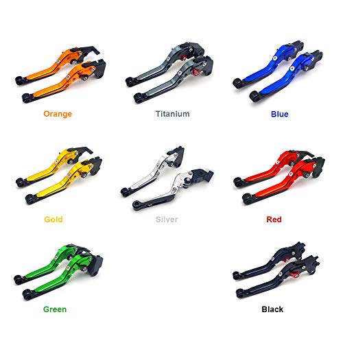 BYWWANG Para Suzuki SFV650 Gladius 2009-2015, Palancas de Embrague de Freno de Moto Extensible Palanca y Embrague de Freno Plegables