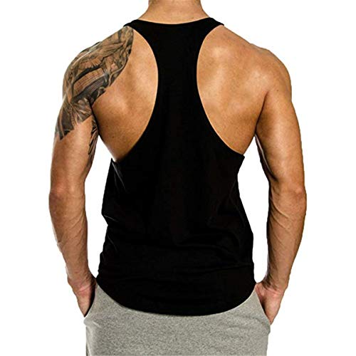 Cabeen Beast Camisetas sin Mangas Elástica de Fitness Hombre Deportiva Culturismo Tank Top Chaleco