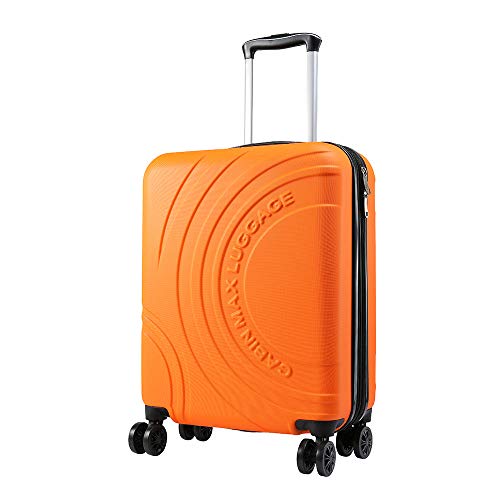 Cabin Max Velocity - Maleta para Equipaje de Cabina Ligera | Trolley de ABS con Ruedas de 55 x 40 x 20 cm Extensible a 55 x 40 x 25 cm Aprobado para Vuelo en Ryanair, EasyJet, BA (Sevilla Naranja)