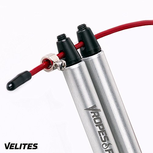 Velites I Cable de Repuesto para Comba de Saltar de Crosstraining, Fitness  y Boxeo, PVC Plata y Acero de 1,8 mm