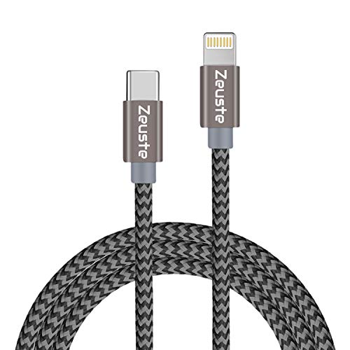 Cable USB C a Lightning Cable 1.5 M [Apple MFI certificado] Nailon Trenzado,PD de Carga Rápida para iPhone SE 2020/12/12 Pro/12 Pro MAX/11/11 Pro/11 Pro MAX/,iPad Pro (para Uso con Cargadores Tipo C)