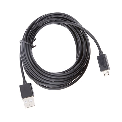CABLEPELADO Micro USB Cable de Carga de Energía 3 Metros Largo para Compatible con PS4 Controlador Inalámbrico
