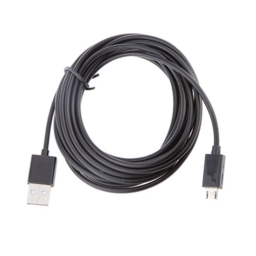 CABLEPELADO Micro USB Cable de Carga de Energía 3 Metros Largo para Compatible con PS4 Controlador Inalámbrico